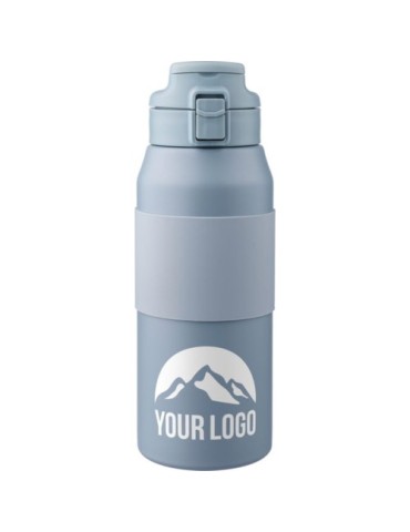 Gourde isotherme personnalisée en acier inoxydable de 800 ml Katie Matières : acier inoxydable Couleurs : blanc cadeau client or
