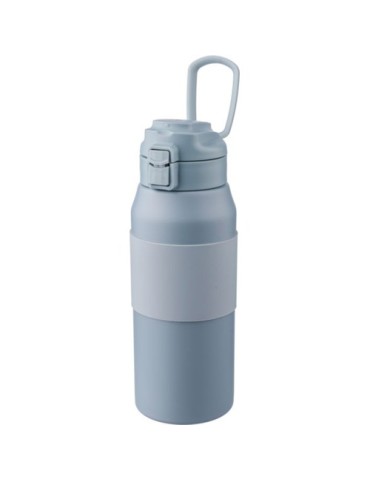 Gourde isotherme personnalisée en acier inoxydable de 800 ml Katie Matières : acier inoxydable Couleurs : bleu pastel marquage l