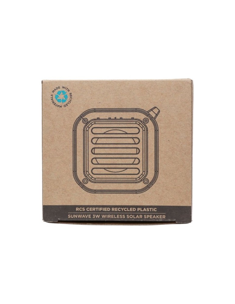 Enceinte sans fil  d'extérieur en ABS recyclé - Lois Matières : ABS recyclé Couleurs : noir objet promotionnel éco-responsable