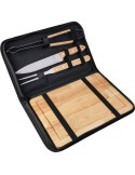 Set personnalisé de barbecue avec accessoires Kathleen Matières : bois Couleurs : noir impression haute définition