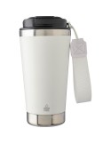 Mug isotherme  en acier inoxydable recyclé Kayla Matières : polyester Couleurs : blanc personnalisable avec votre logo