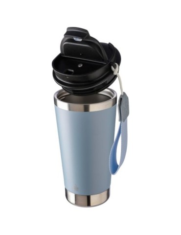 Mug isotherme  en acier inoxydable recyclé Kayla Matières : polyester Couleurs : blanc objet promotionnel éco-responsable