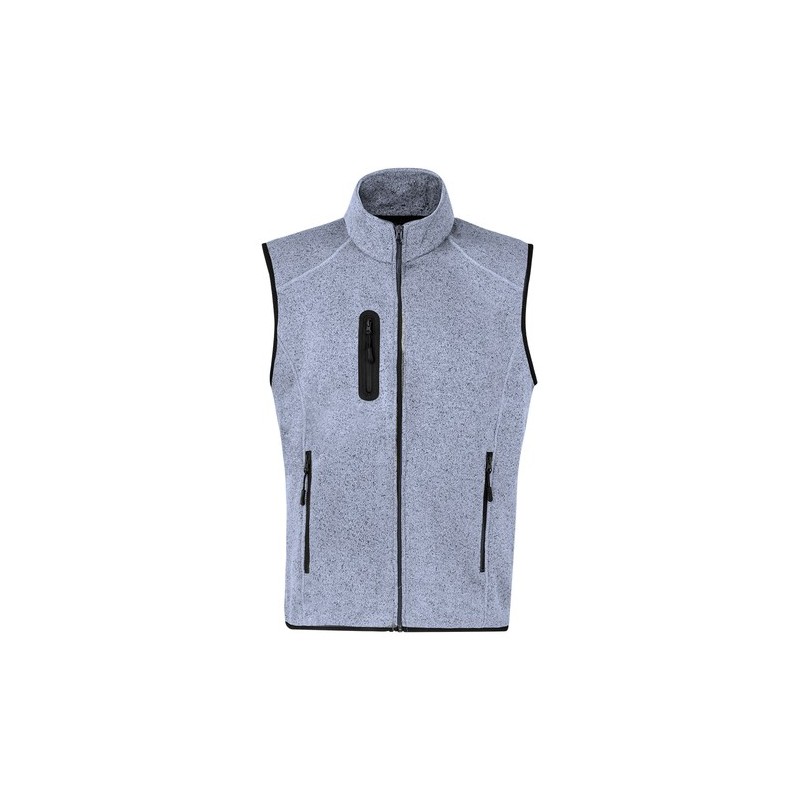 Gilet Personnalisé Bicolore Confortable et Stylé Anderson pas cher Matières : polaire Taille textile : S Couleurs : gris foncé g