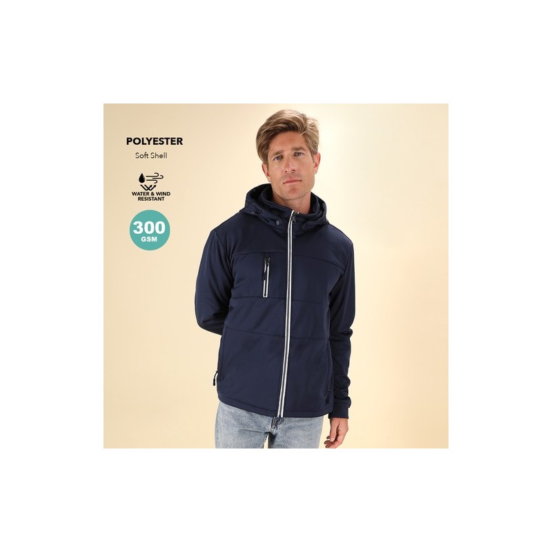 Veste Softshell Personnalisée Confortable et Stylée Grechel pas cher Matières : polyester Taille textile : XS Couleurs : blanc p
