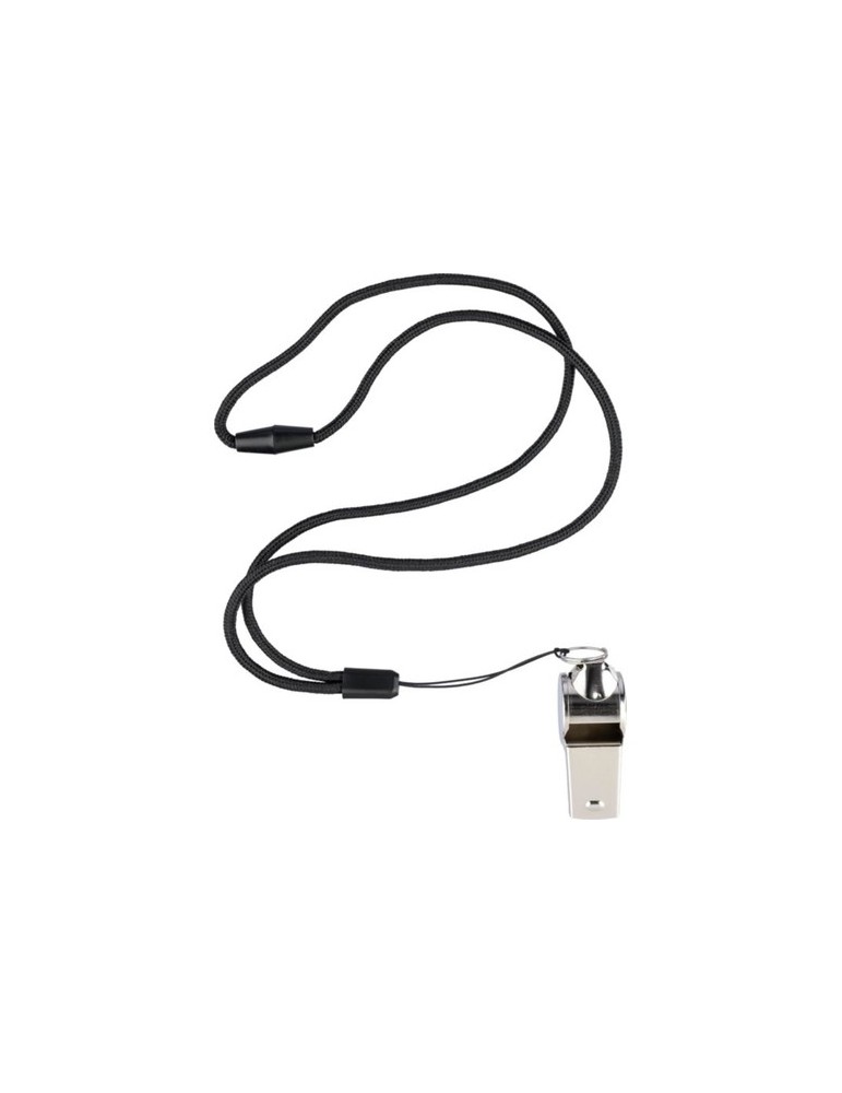 Sifflet tour de cou en métal Rebecca