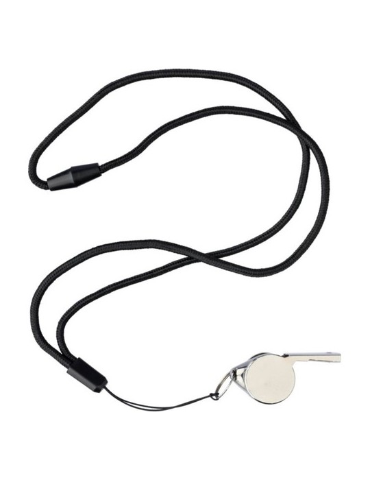 Sifflet tour de cou en métal Rebecca