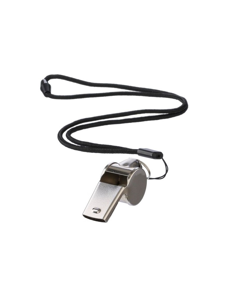 Sifflet tour de cou en métal Rebecca