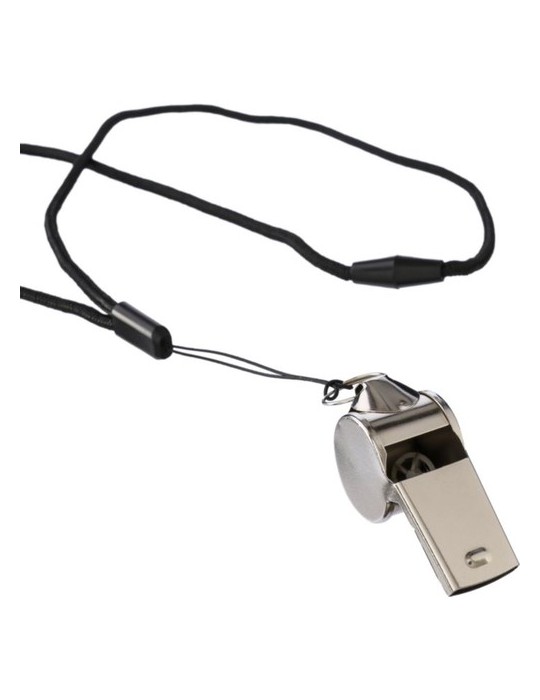 Sifflet tour de cou en métal Rebecca