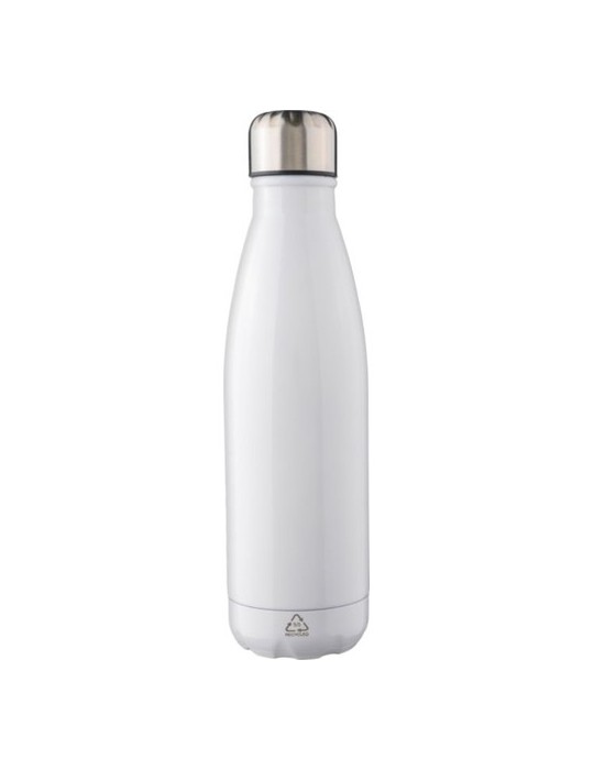 Gourde  en acier inoxydable recyclé de 650 ml personnalisée Cliff Matières : acier inoxydable Couleurs : rouge marquage laser ul