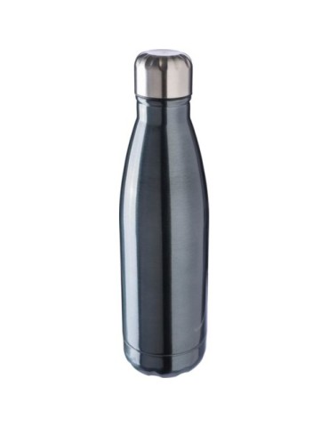 Gourde  en acier inoxydable recyclé de 650 ml personnalisée Cliff Matières : acier inoxydable Couleurs : argenté marquage couleu