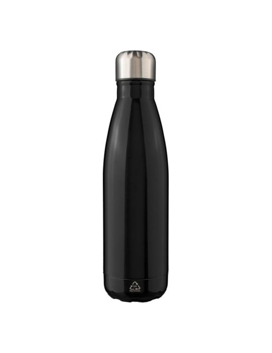 Gourde  en acier inoxydable recyclé de 650 ml personnalisée Cliff Matières : acier inoxydable Couleurs : bleu marquage couleur é