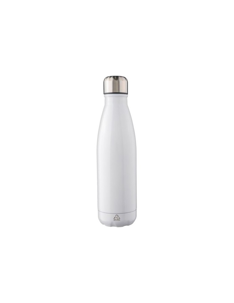 Gourde  en acier inoxydable recyclé de 650 ml personnalisée Cliff Matières : acier inoxydable Couleurs : bleu goodies publicitai