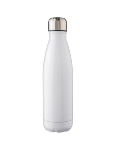 Gourde  en acier inoxydable recyclé de 650 ml personnalisée Cliff Matières : acier inoxydable Couleurs : blanc marquage laser ul