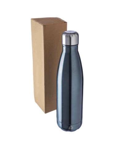 Gourde  en acier inoxydable recyclé de 650 ml personnalisée Cliff Matières : acier inoxydable Couleurs : gun personnalisable ave