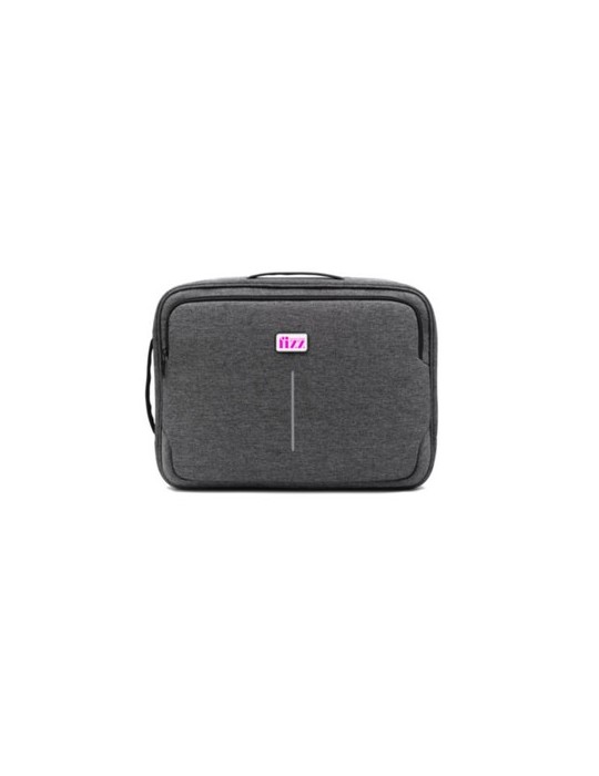 Sacoche personnalisée hybride  pour ordinateur portable de 16'' Brandcharger Spectre Matières : polyester Couleurs : gris impres