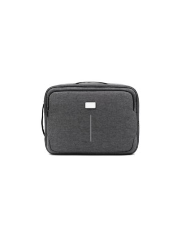 Sacoche personnalisée hybride  pour ordinateur portable de 16'' Brandcharger Spectre Matières : polyester Couleurs : gris marqua