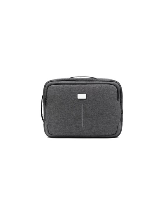 Sacoche personnalisée hybride  pour ordinateur portable de 16'' Brandcharger Spectre Matières : polyester Couleurs : gris marqua