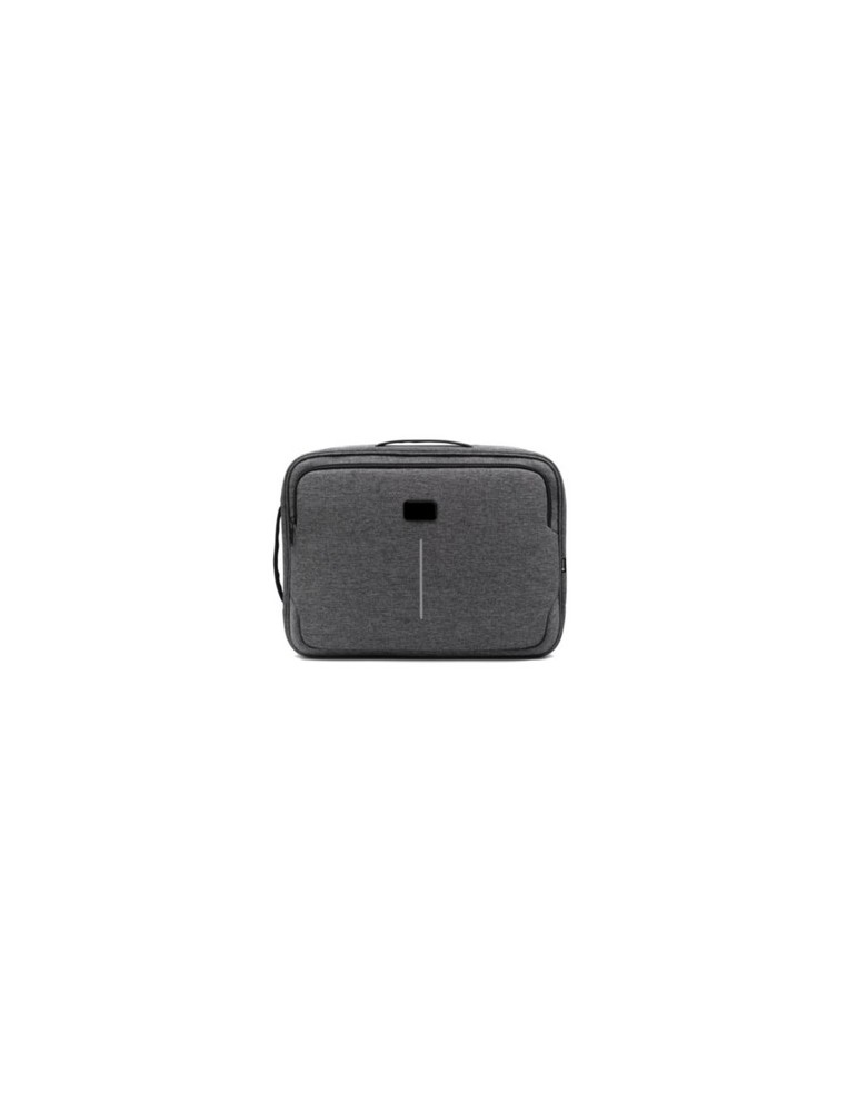 Sacoche personnalisée hybride  pour ordinateur portable de 16'' Brandcharger Spectre Matières : polyester Couleurs : gris livrai