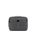 Sacoche personnalisée hybride  pour ordinateur portable de 16'' Brandcharger Spectre Matières : polyester Couleurs : gris livrai