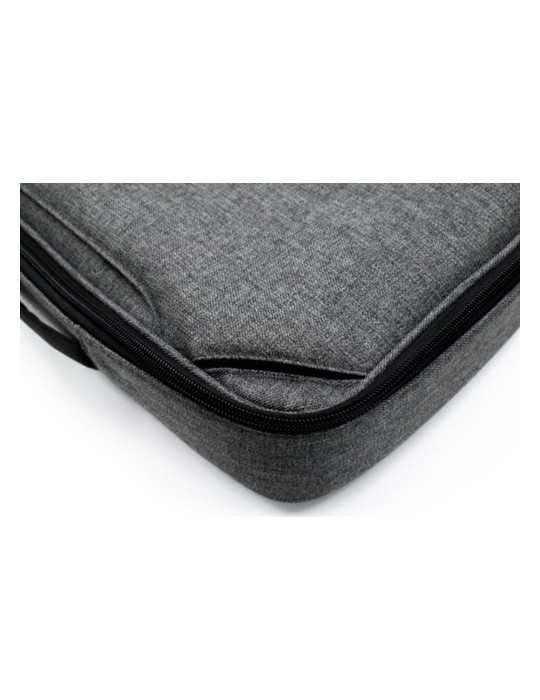 Sacoche personnalisée hybride  pour ordinateur portable de 16'' Brandcharger Spectre Matières : polyester Couleurs : gris objet 