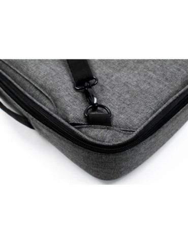 Sacoche personnalisée hybride  pour ordinateur portable de 16'' Brandcharger Spectre Matières : polyester Couleurs : gris cadeau