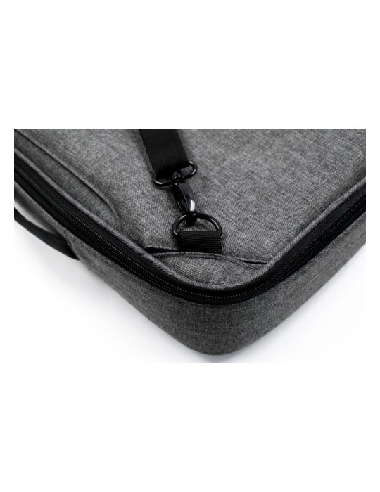 Sacoche personnalisée hybride  pour ordinateur portable de 16'' Brandcharger Spectre Matières : polyester Couleurs : gris cadeau