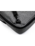 Sacoche personnalisée hybride  pour ordinateur portable de 16'' Brandcharger Spectre Matières : polyester Couleurs : gris cadeau