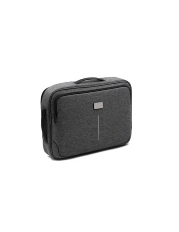 Sacoche personnalisée hybride  pour ordinateur portable de 16'' Brandcharger Spectre Matières : polyester Couleurs : gris impres