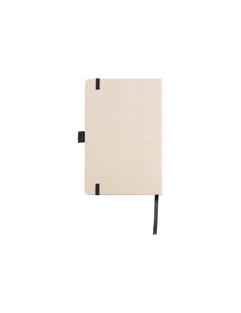 Carnet A5 personnalisé  en canne à sucre Friedrich Matières : carton Couleurs : noir personnalisable avec votre logo