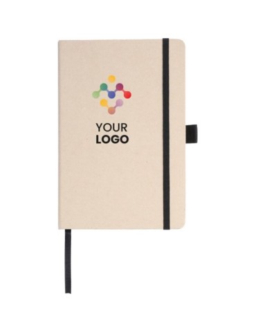 Carnet A5 personnalisé  en canne à sucre Friedrich Matières : carton Couleurs : noir goodies publicitaire événementiel