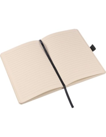 Carnet A5 personnalisé  en canne à sucre Friedrich Matières : carton Couleurs : noir cadeau collaborateur premium