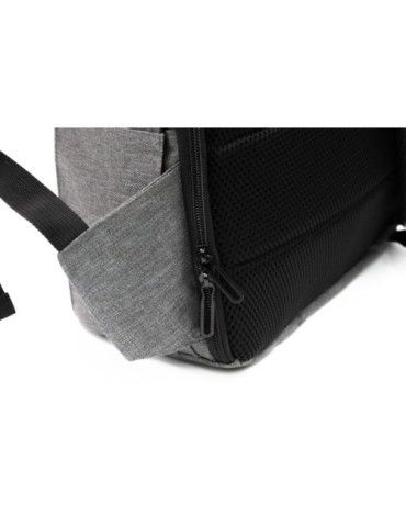 Sac à dos personnalisé Phantom Lite 2 de Brandcharger Matières : polyester Couleurs : gris marquage laser ultra précis