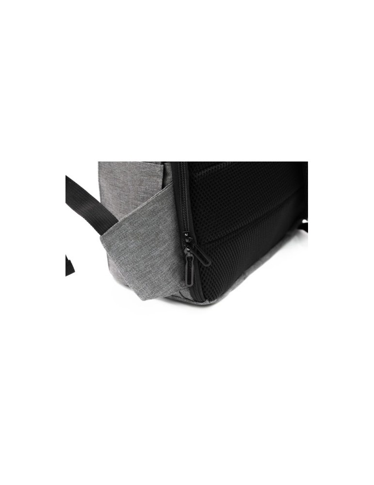 Sac à dos personnalisé Phantom Lite 2 de Brandcharger Matières : polyester Couleurs : gris marquage laser ultra précis