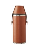 Gourde personnalisée de 230 ml en acier inoxydable recyclé - Brock Matières : acier inoxydable Couleurs : brun personnalisable a