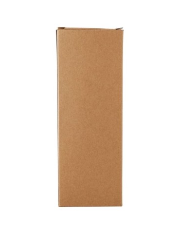 Gourde personnalisée de 230 ml en acier inoxydable recyclé - Brock Matières : acier inoxydable Couleurs : brun marquage laser ul