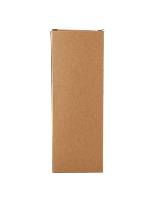 Gourde personnalisée de 230 ml en acier inoxydable recyclé - Brock Matières : acier inoxydable Couleurs : brun marquage laser ul