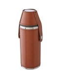Gourde personnalisée de 230 ml en acier inoxydable recyclé - Brock Matières : acier inoxydable Couleurs : brun cadeau collaborat