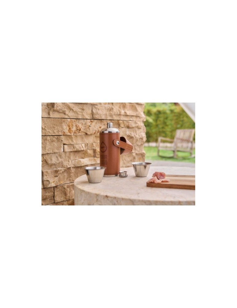 Gourde de 230 ml en acier inoxydable recyclé Brock écologique personnalisé