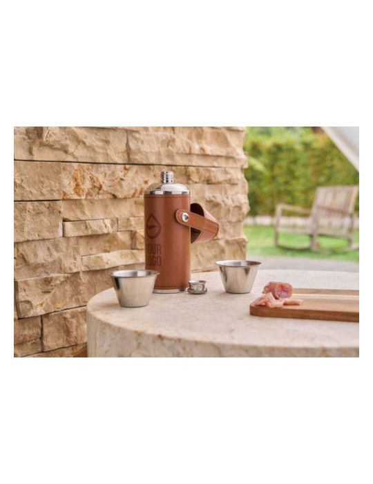 Gourde de 230 ml en acier inoxydable recyclé Brock écologique personnalisé