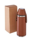 Gourde personnalisée de 230 ml en acier inoxydable recyclé - Brock Matières : acier inoxydable Couleurs : brun accessoire événem