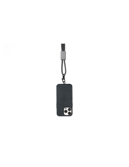 Lanyard publicitaire personnalisé Brandcharger Matières : polyester Couleurs : gun