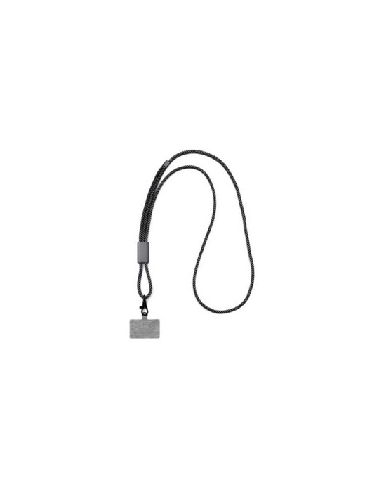 Lanyard publicitaire personnalisé Brandcharger Matières : polyester Couleurs : gun cadeau entreprise pas cher