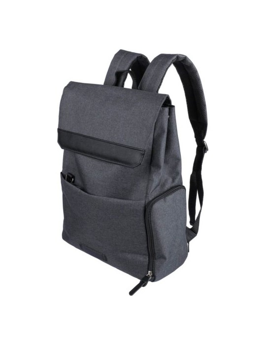 Sac à dos personnalisé en polyester 600D pour ordinateur portable 15'' Dennis Matières : polyester Couleurs : noir personnalisat