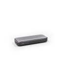 Enceinte sans fil portable publicitaire Nano Pro Brandcharger Matières : aluminium Couleurs : argenté livraison express 24h 48h