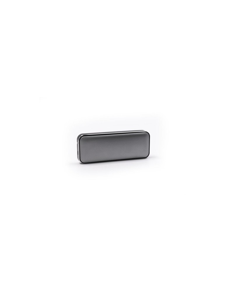 Enceinte sans fil portable publicitaire Nano Pro Brandcharger Matières : aluminium Couleurs : argenté accessoire événementiel un