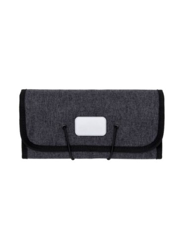 Portefeuille personnalisé Folio Brandcharger Matières : polyester Couleurs : gris