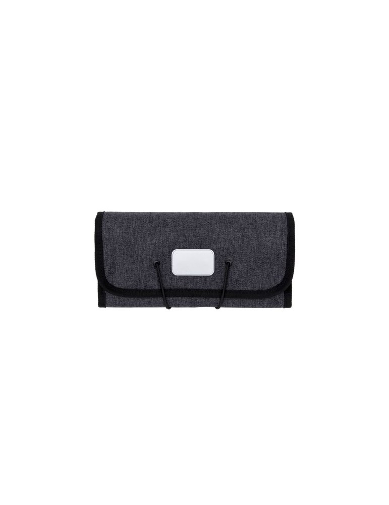 Portefeuille personnalisé Folio Brandcharger Matières : polyester Couleurs : gris