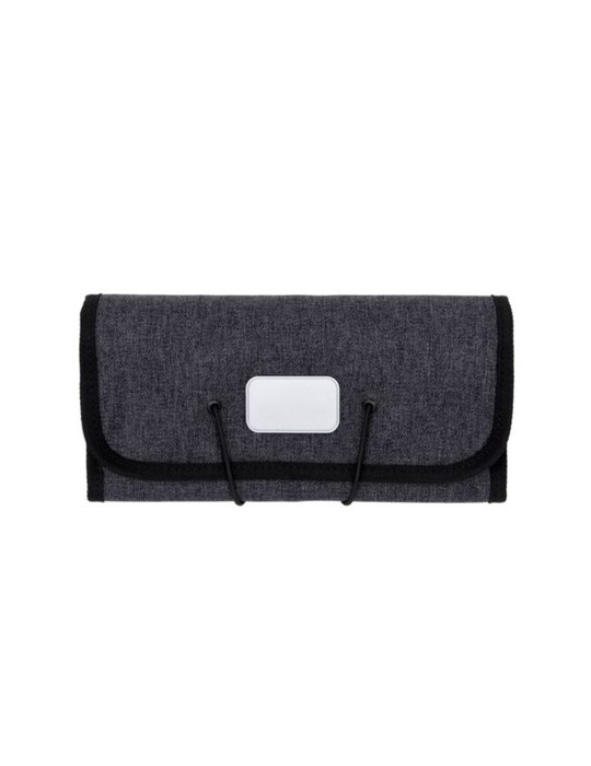 Portefeuille personnalisé Folio Brandcharger Matières : polyester Couleurs : gris