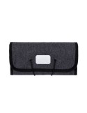 Portefeuille personnalisé Folio Brandcharger Matières : polyester Couleurs : gris