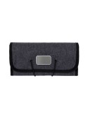 Portefeuille personnalisé Folio Brandcharger Matières : polyester Couleurs : gris goodies publicitaire événementiel
